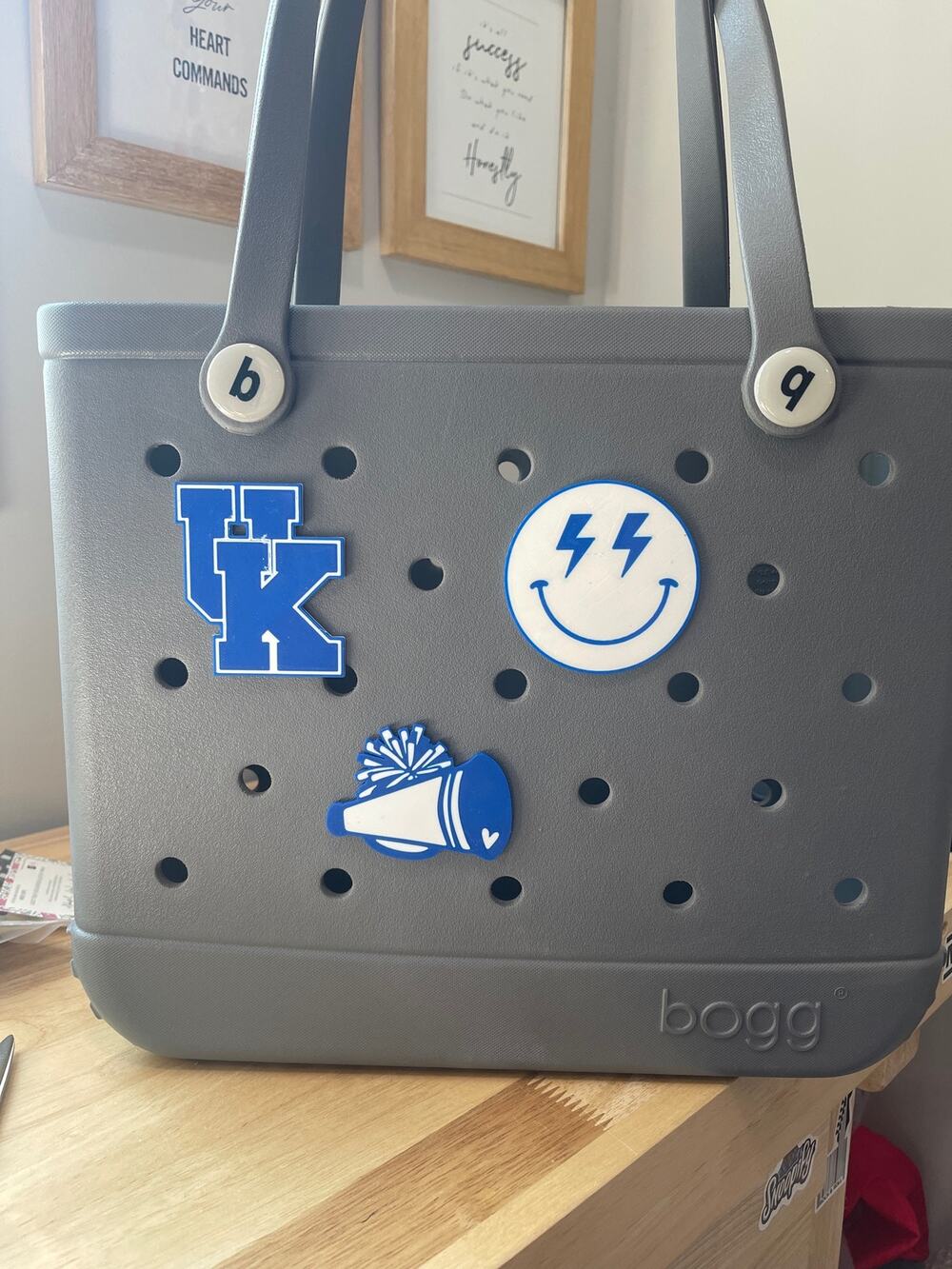 Lot of 3 Slightly Imperfect University of Kentucky Wildcats Bogg Bag Charms